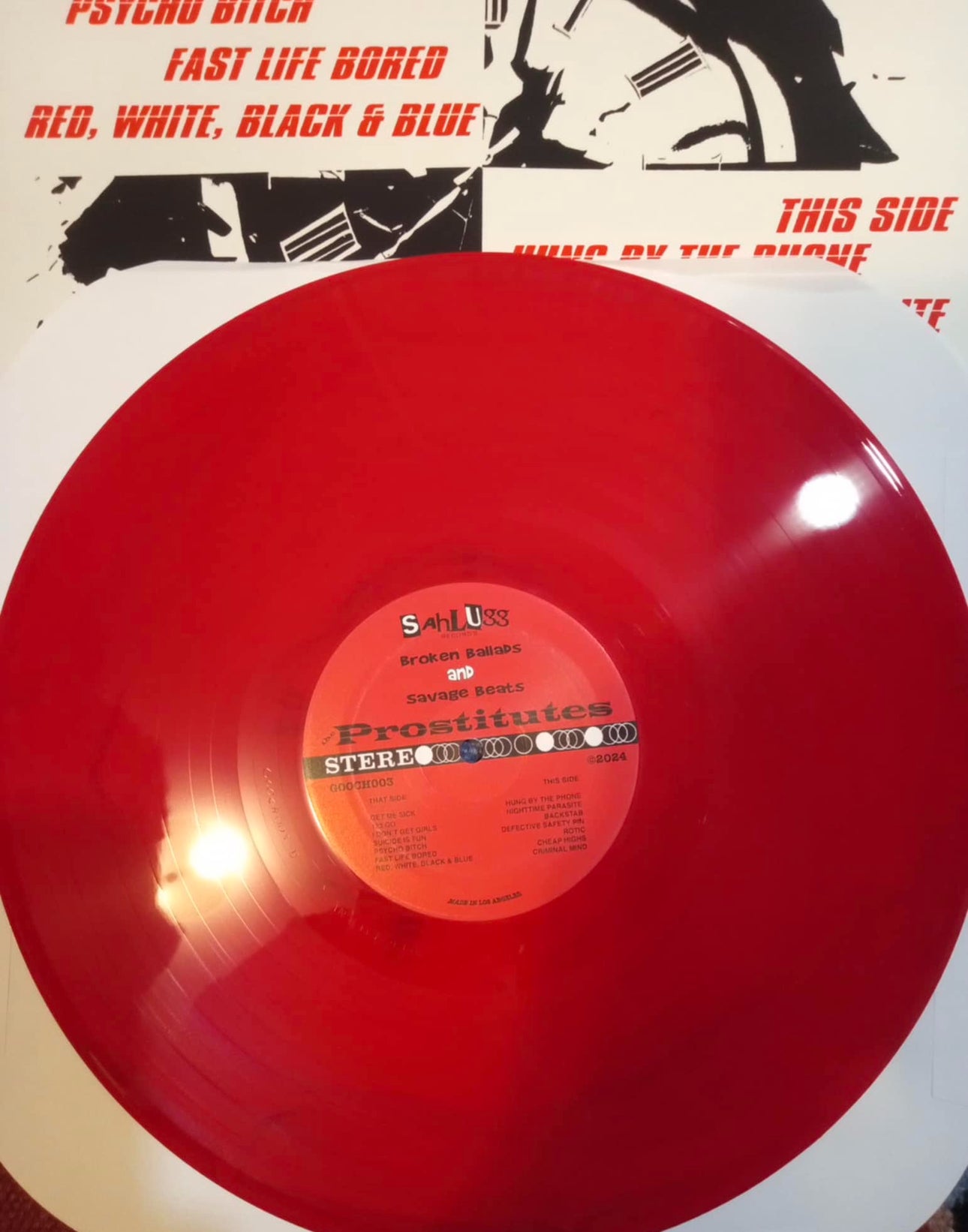 6 The Prostitutes - Broken Ballads and Savage Beats 12" Red Vinyl