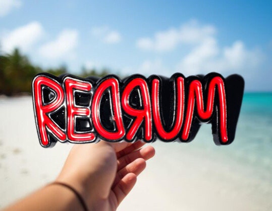 REDRUM Shining Punk Enamel Pin - Horror Movie & Punk Rock Collectible Badge for Jackets, Bags, and Accessories
