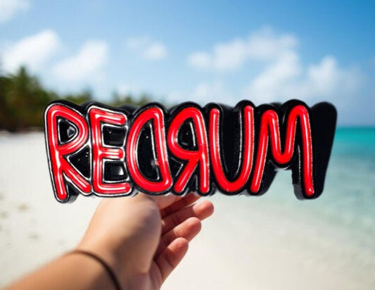 REDRUM Shining Punk Enamel Pin - Horror Movie & Punk Rock Collectible Badge for Jackets, Bags, and Accessories